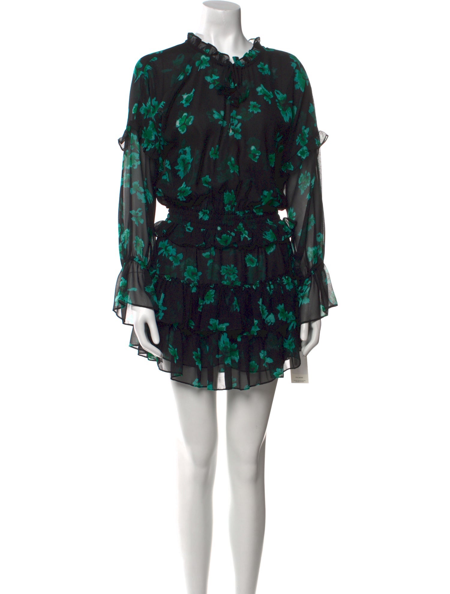 MISA Los Angeles Floral Print Mini Dress