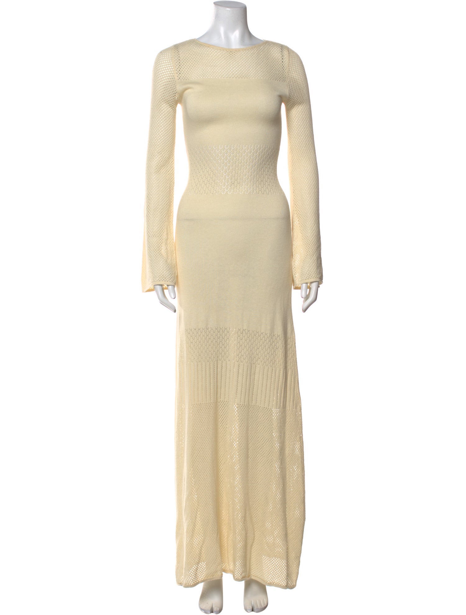 MISA Los Angeles Bateau Neckline Long Dress