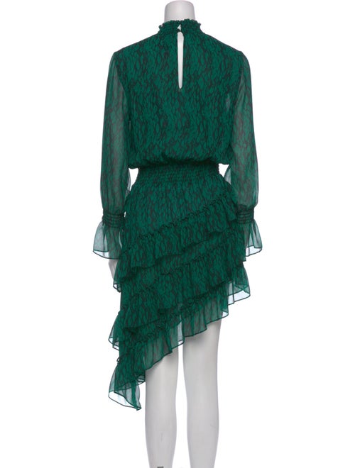 MISA Los Angeles Printed Midi Length Dress