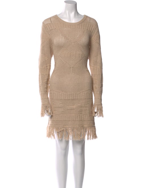 MISA Los Angeles Scoop Neck Mini Dress