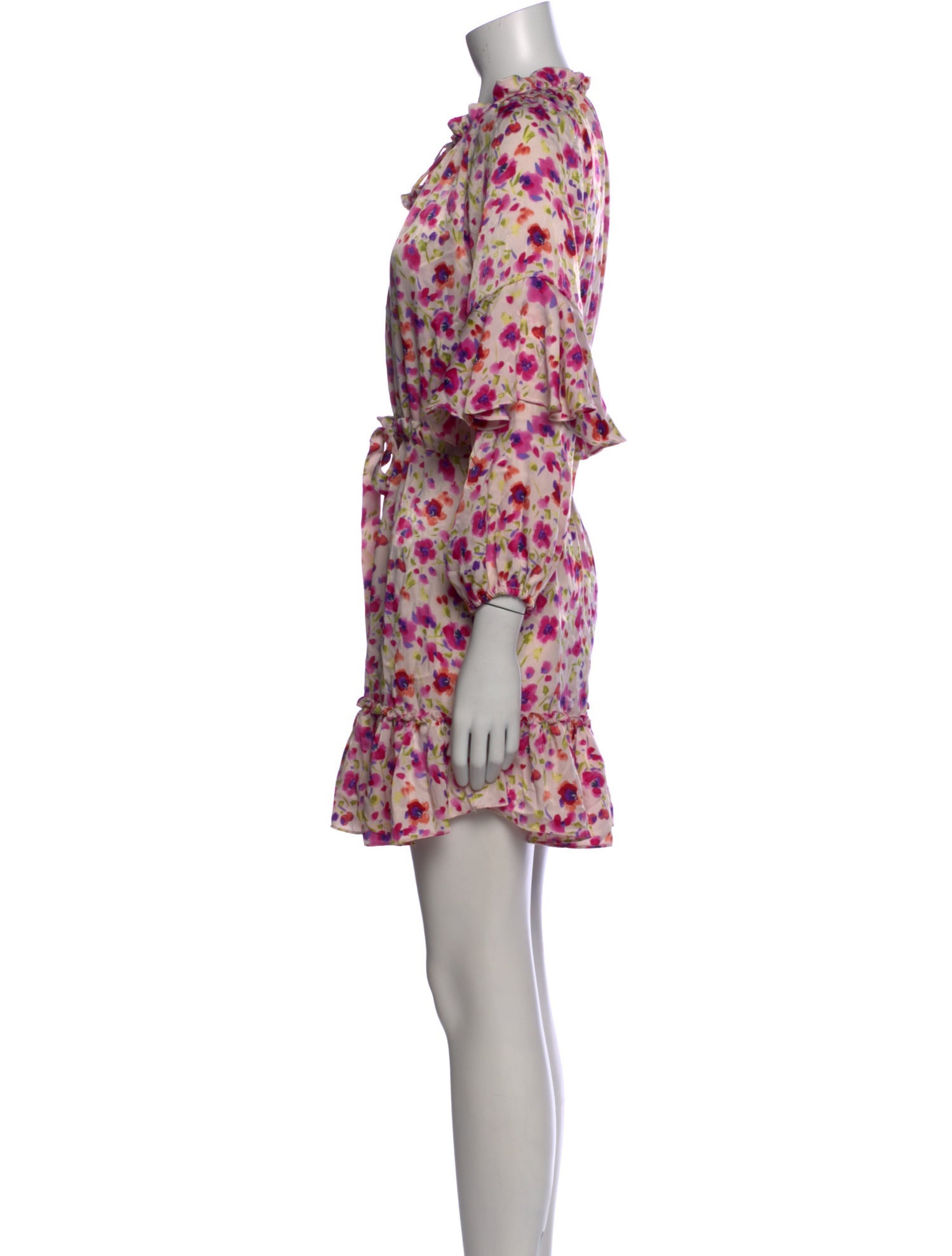 MISA Los Angeles Floral Print Mini Dress