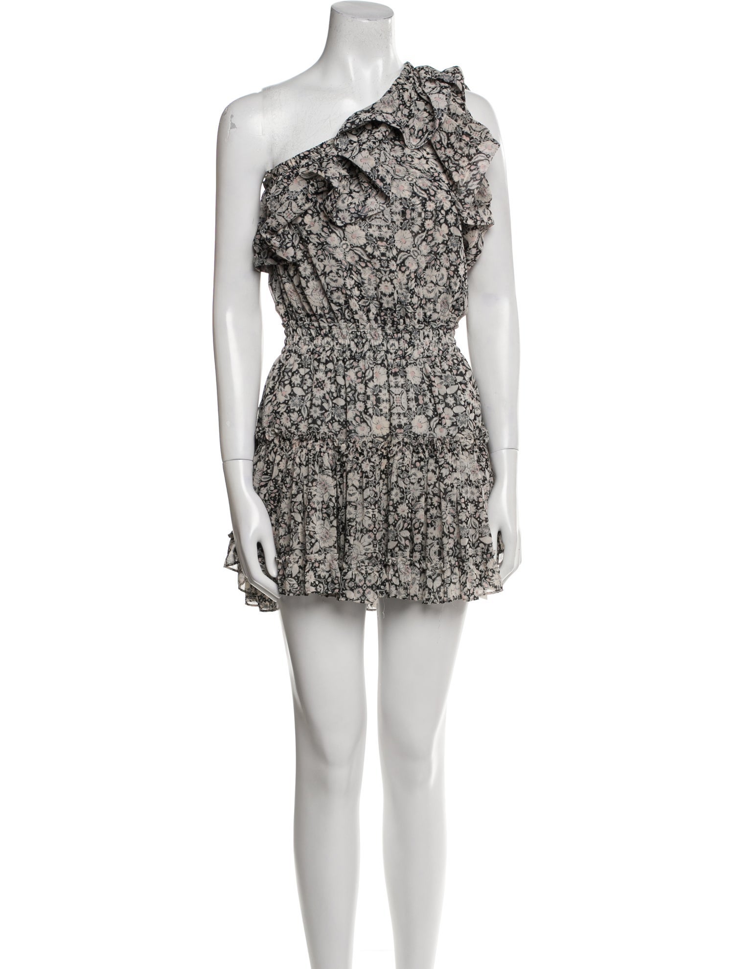 MISA Los Angeles Floral Print Mini Dress