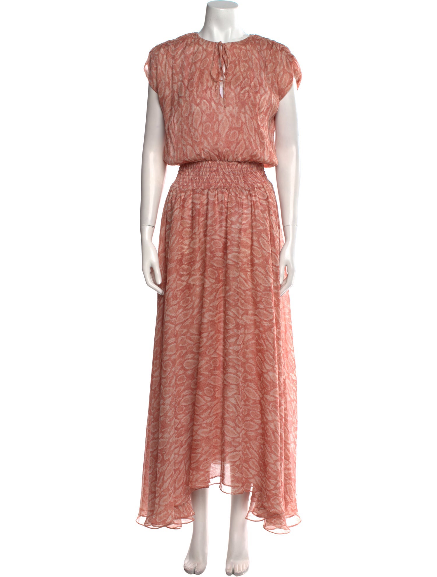 MISA Los Angeles Printed Long Dress