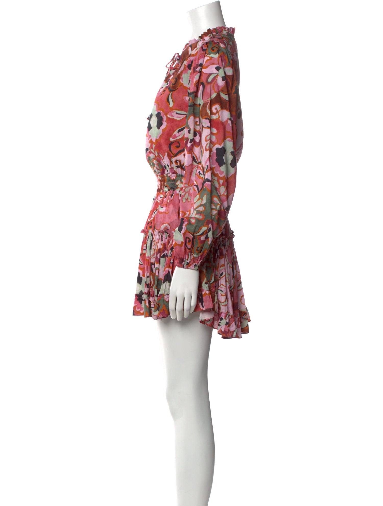 MISA Los Angeles Floral Print Mini Dress