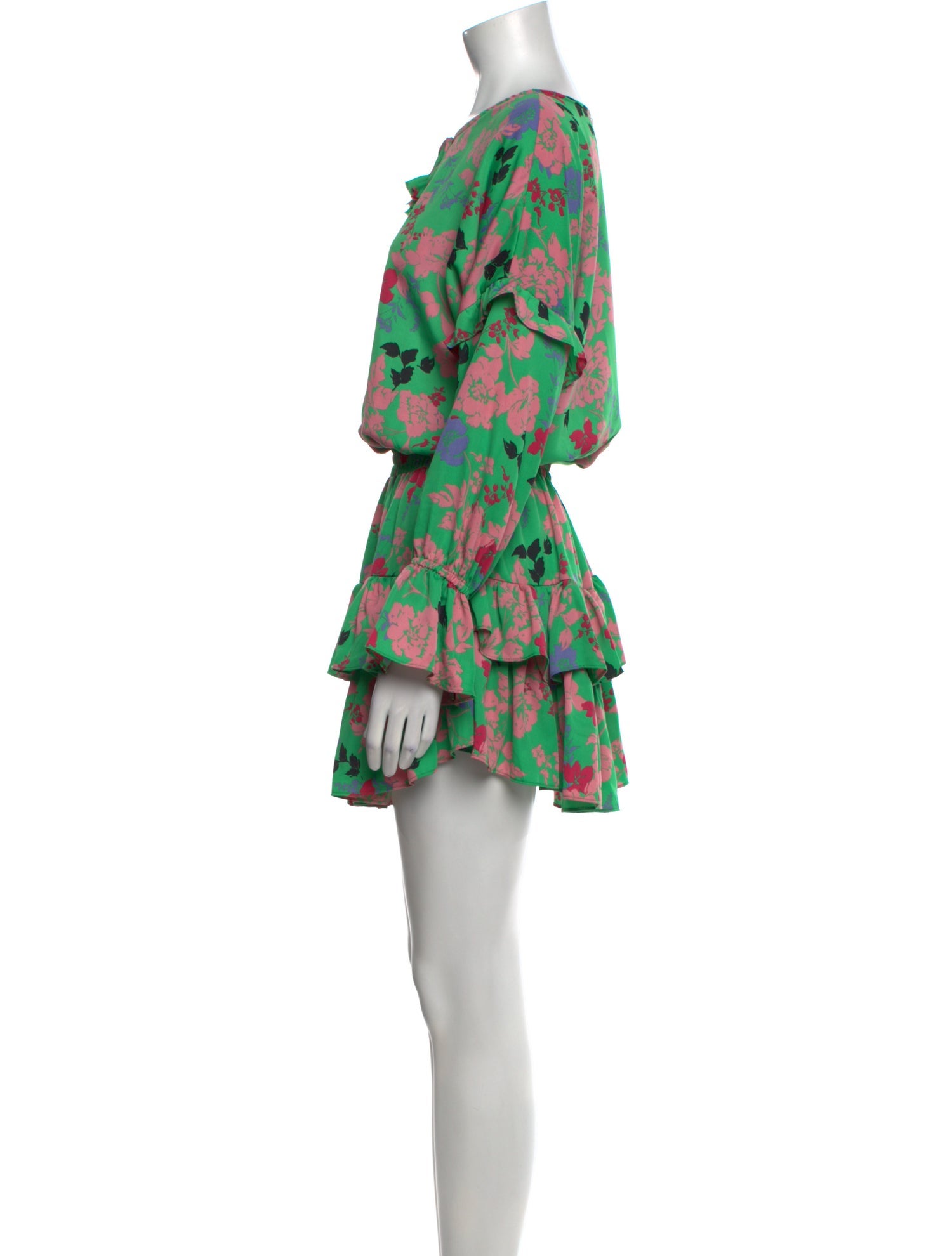 MISA Los Angeles Floral Print Mini Dress
