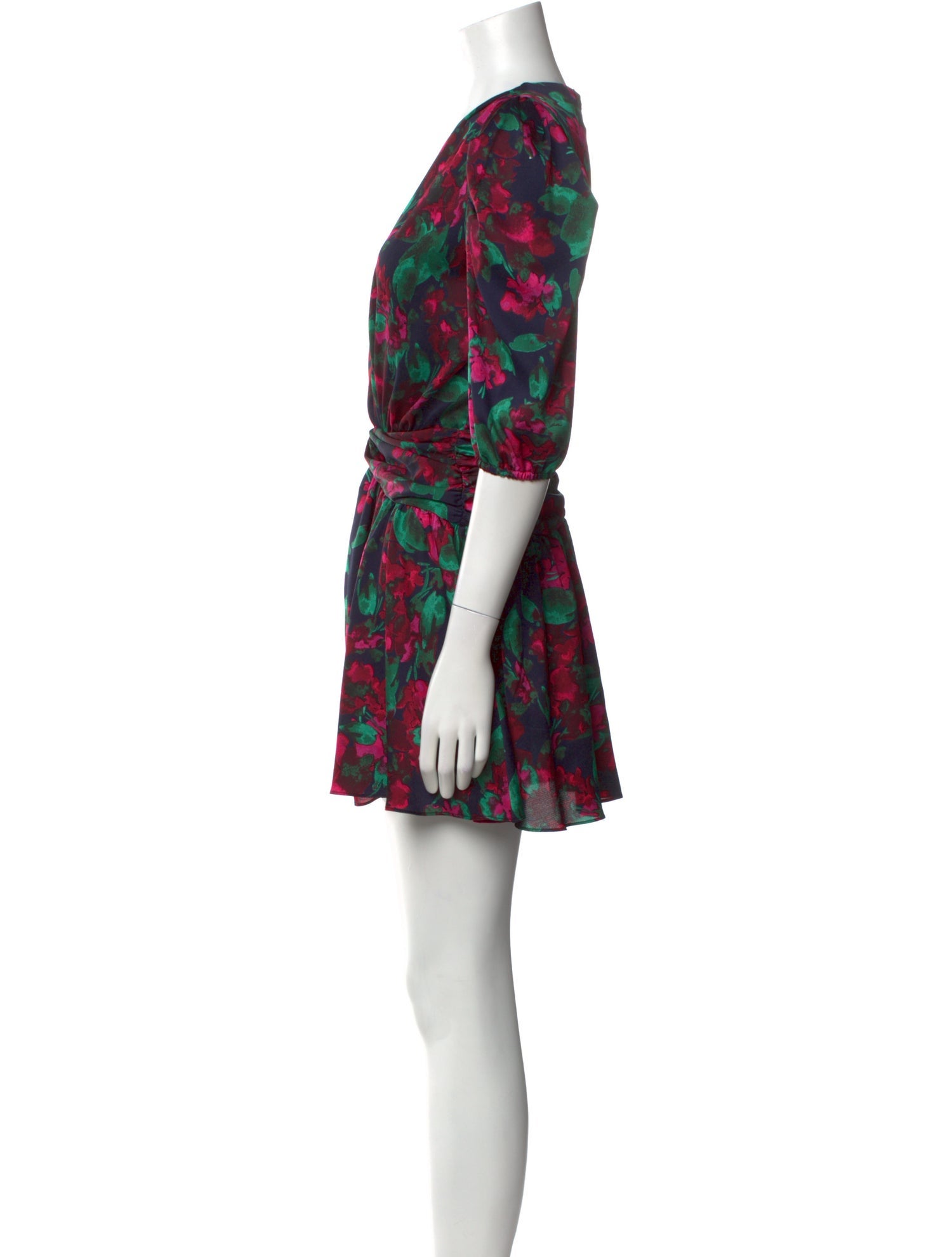 MISA Los Angeles Floral Print Mini Dress