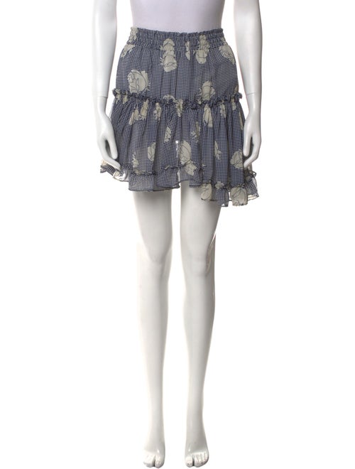 MISA Los Angeles Plaid Print Mini Skirt