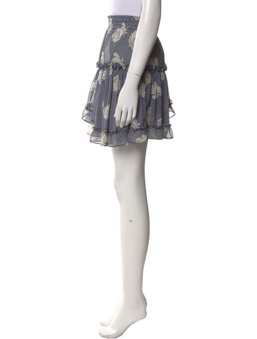 MISA Los Angeles Plaid Print Mini Skirt