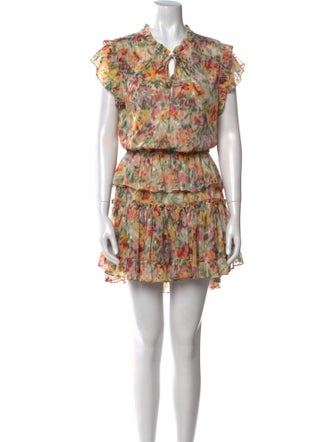 MISA Los Angeles Printed Mini Dress