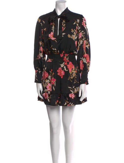MISA Los Angeles Floral Print Mini Dress