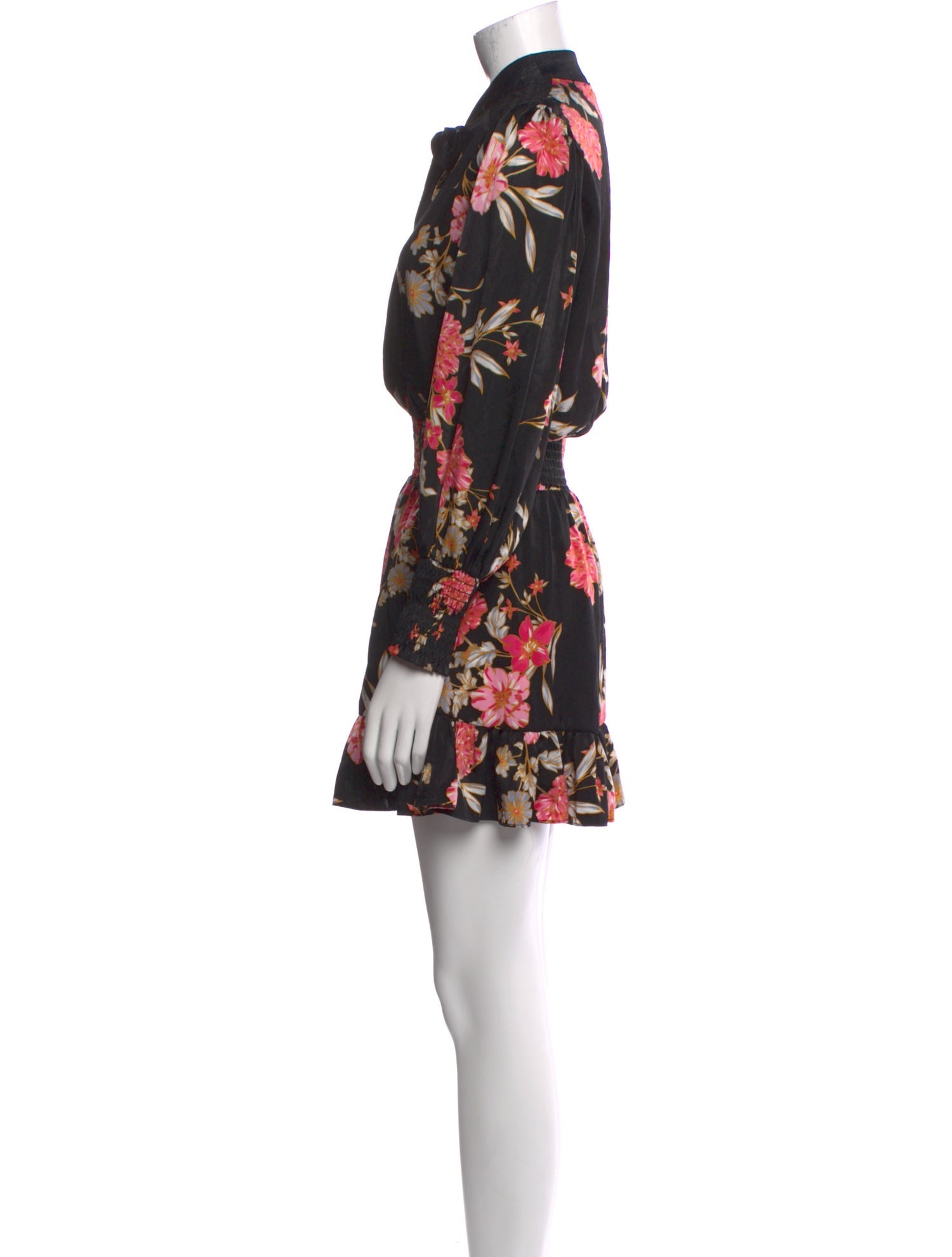 MISA Los Angeles Floral Print Mini Dress