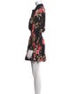 MISA Los Angeles Floral Print Mini Dress