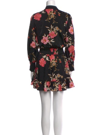 MISA Los Angeles Floral Print Mini Dress