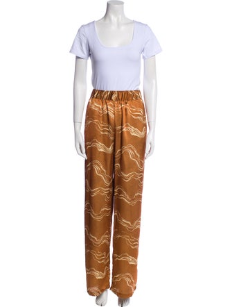 MISA Los Angeles Silk Printed Pant Set