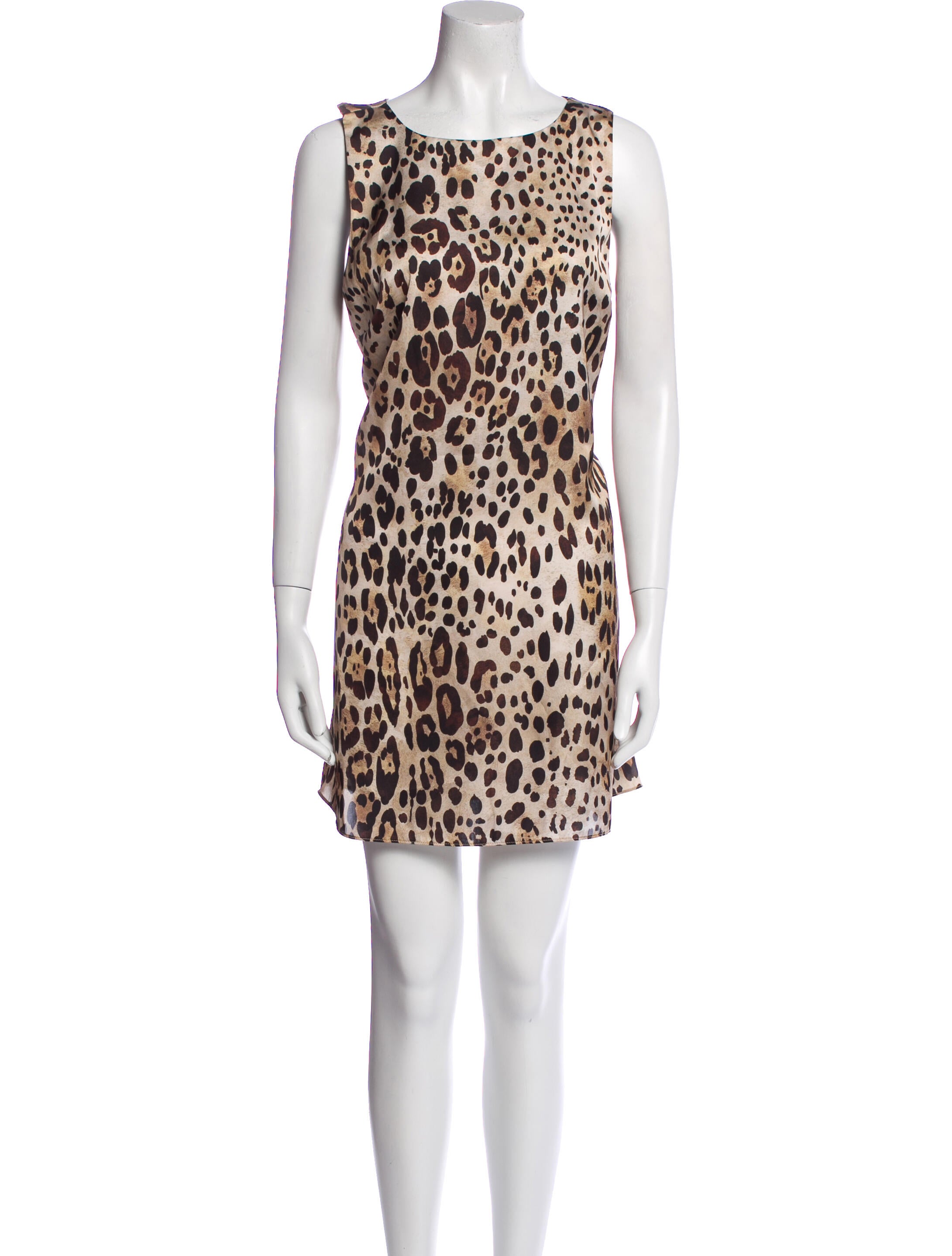 MISA Los Angeles Animal Print Mini Dress