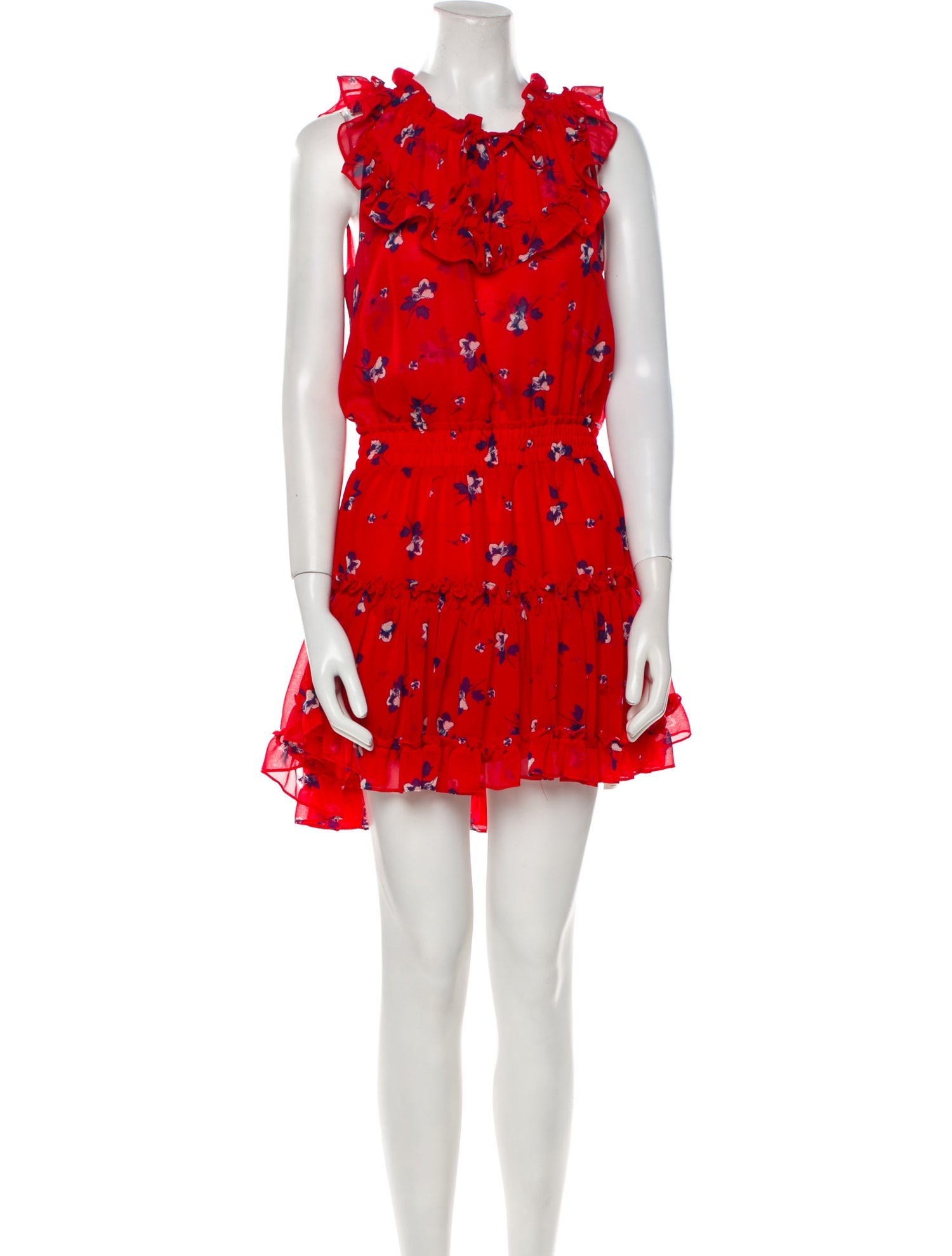 MISA Los Angeles Floral Print Mini Dress