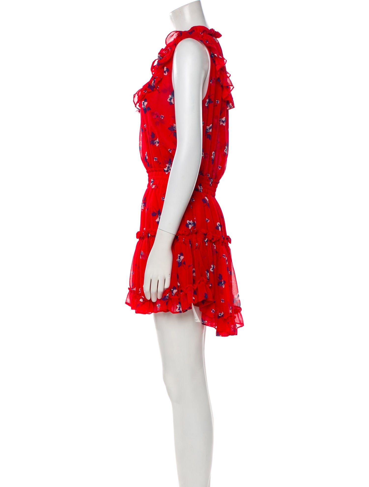 MISA Los Angeles Floral Print Mini Dress