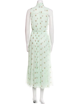 MISA Los Angeles Floral Print Long Dress