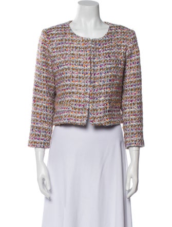 MISA Los Angeles Tweed Pattern Evening Jacket