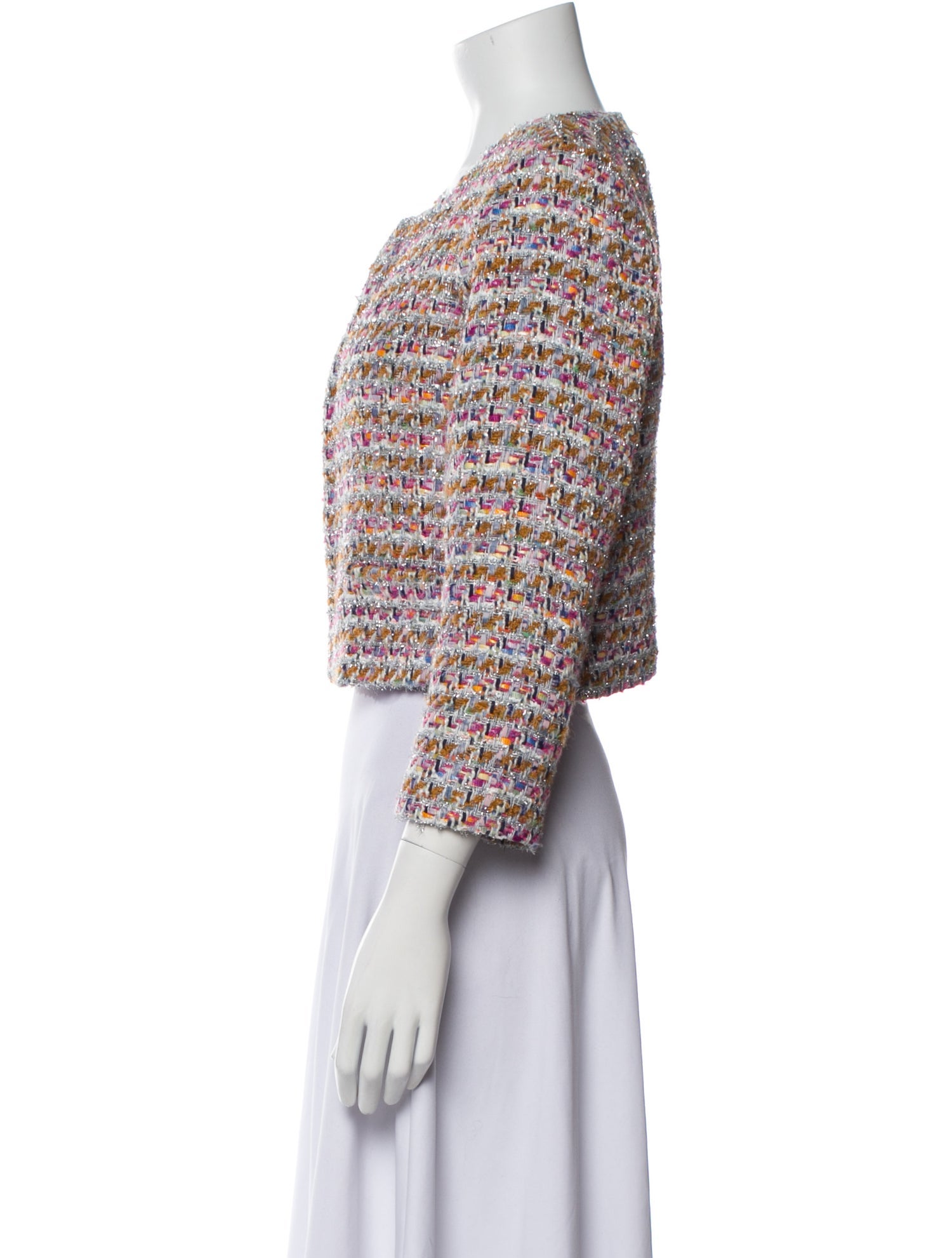 MISA Los Angeles Tweed Pattern Evening Jacket