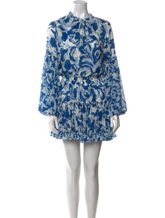 MISA Los Angeles Floral Print Mini Dress