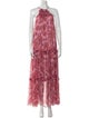 MISA Los Angeles Floral Print Long Dress