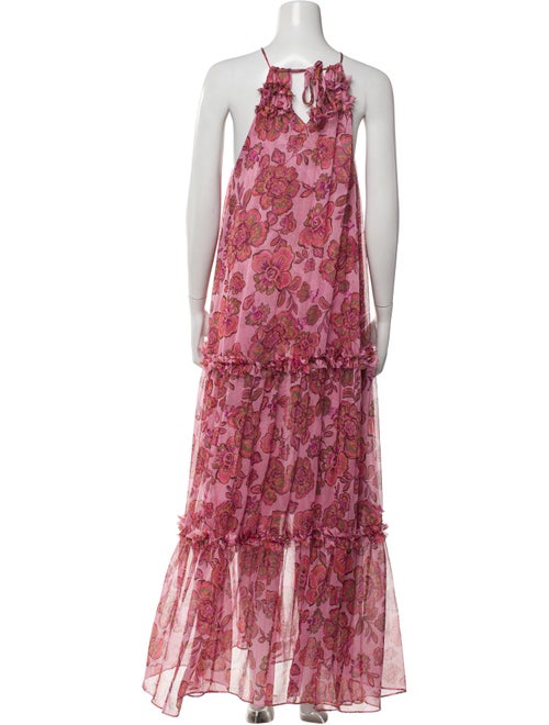 MISA Los Angeles Floral Print Long Dress