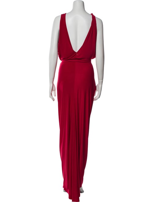 MISA Los Angeles V-Neck Midi Length Dress