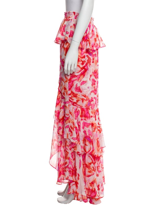 MISA Los Angeles Floral Print Long Skirt