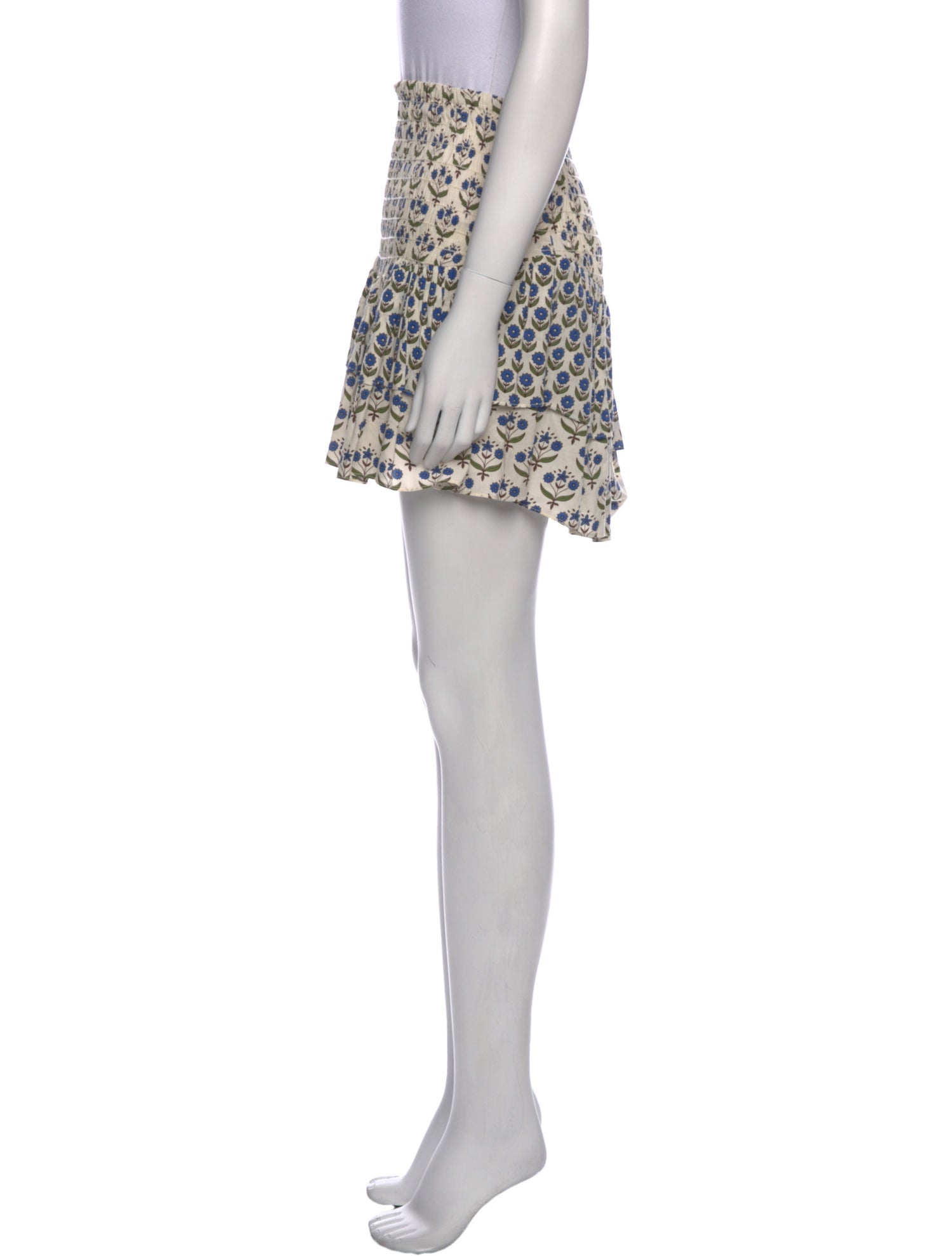 MISA Los Angeles Floral Print Mini Skirt