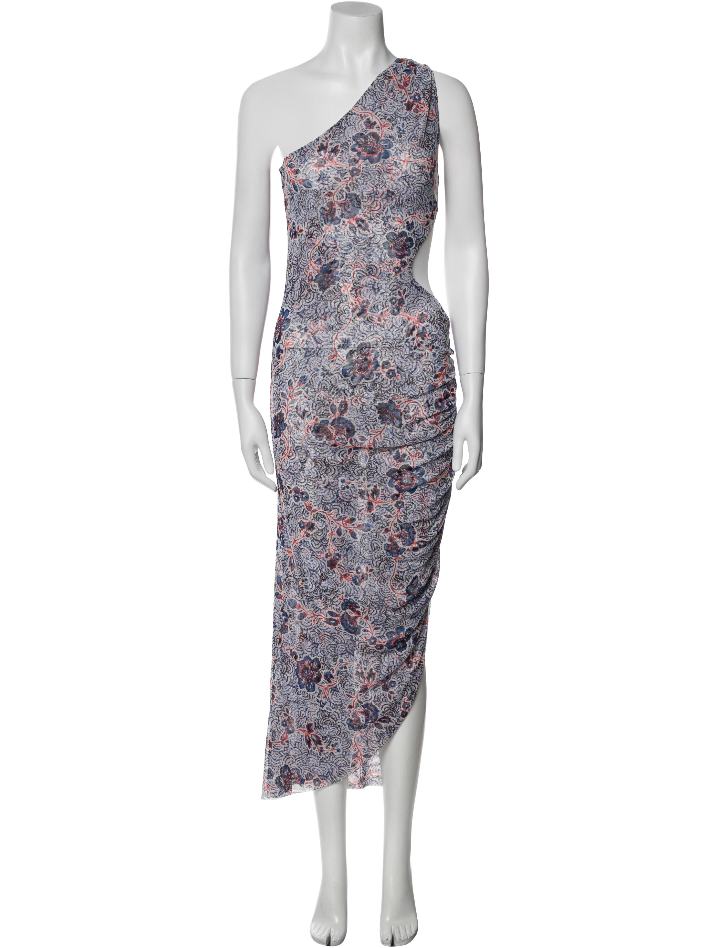 MISA Los Angeles Floral Print Long Dress