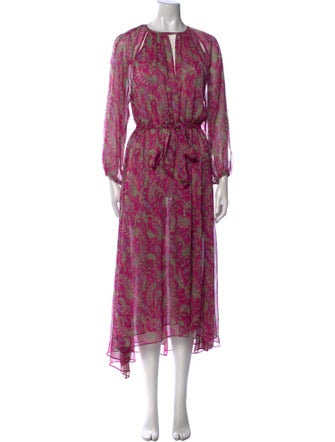 MISA Los Angeles Printed Long Dress