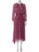 MISA Los Angeles Printed Long Dress