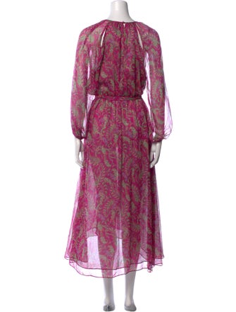 MISA Los Angeles Printed Long Dress