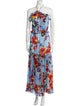 MISA Los Angeles Floral Print Long Dress