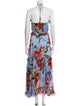 MISA Los Angeles Floral Print Long Dress