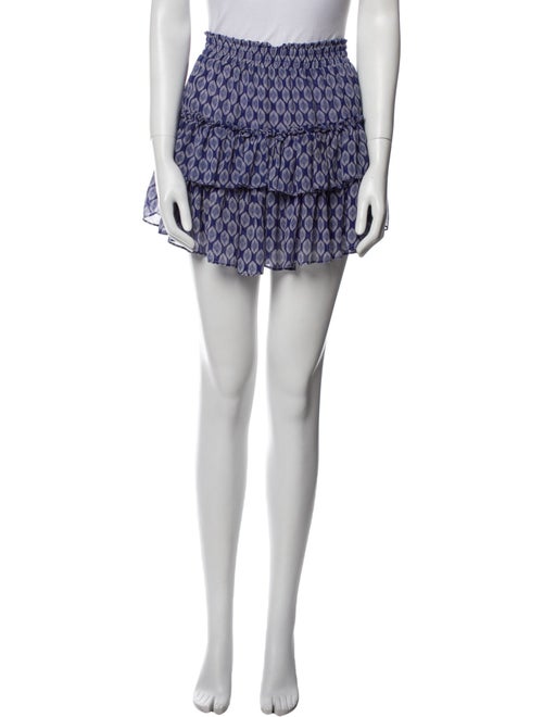 MISA Los Angeles Printed Mini Skirt