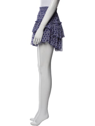 MISA Los Angeles Printed Mini Skirt