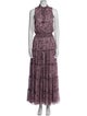 MISA Los Angeles Floral Print Long Dress