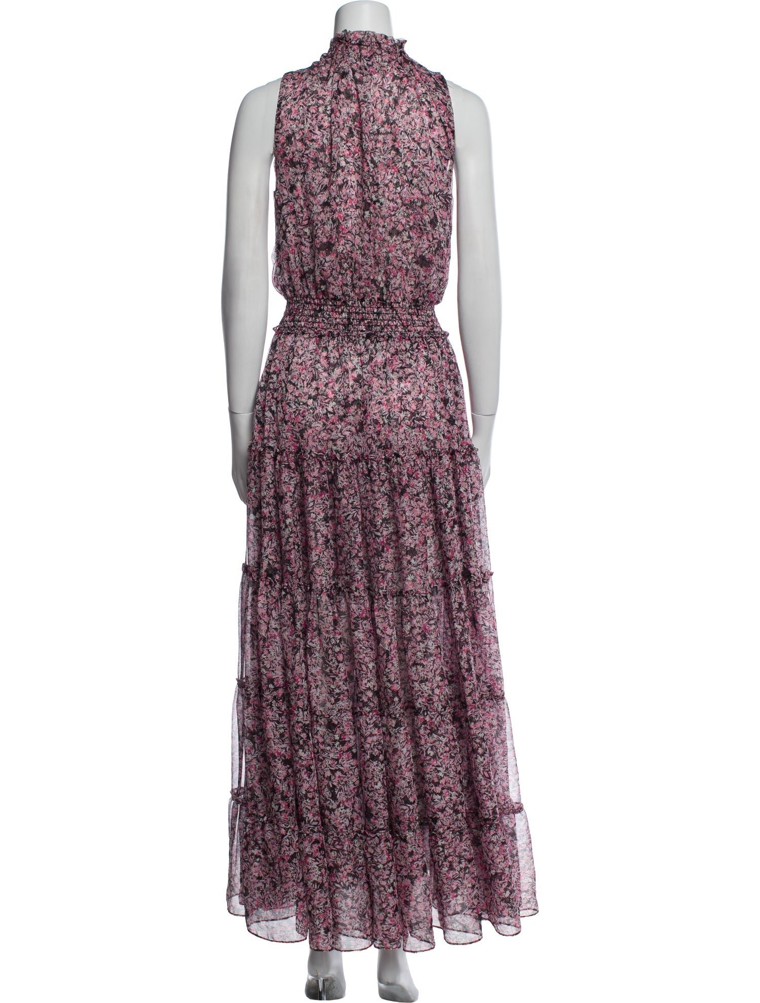 MISA Los Angeles Floral Print Long Dress