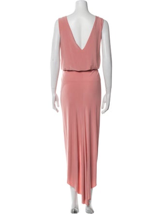 MISA Los Angeles V-Neck Long Dress