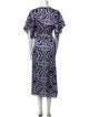 MISA Los Angeles Printed Long Dress