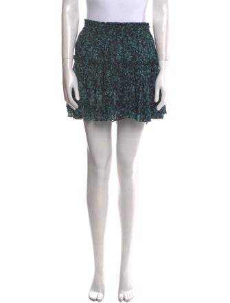 MISA Los Angeles Printed Mini Skirt