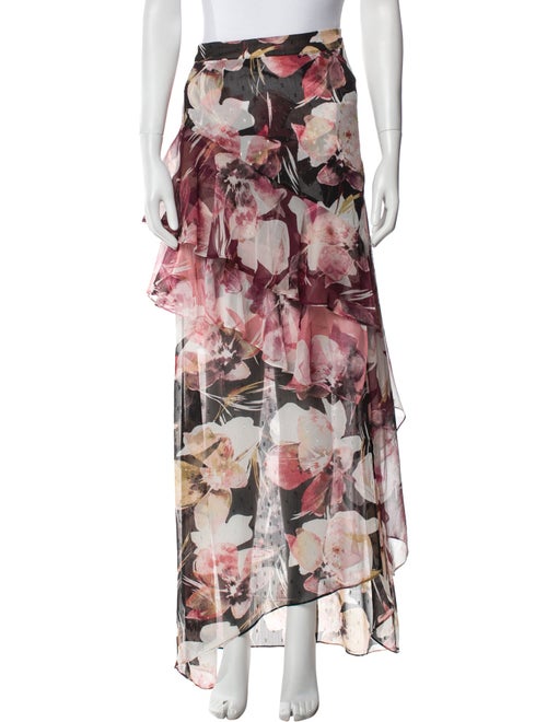 MISA Los Angeles Floral Print Long Skirt