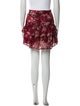 MISA Los Angeles Floral Print Mini Skirt