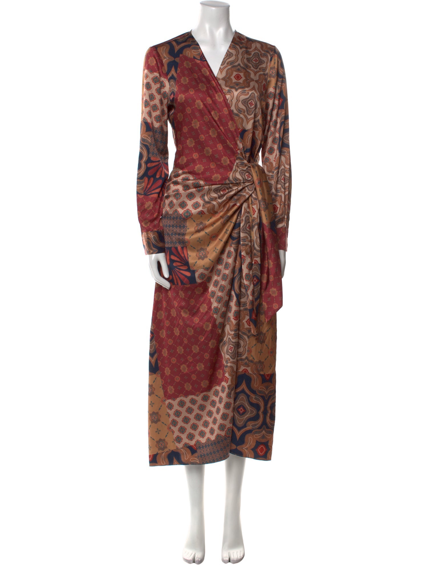 MISA Los Angeles Animal Print Long Dress