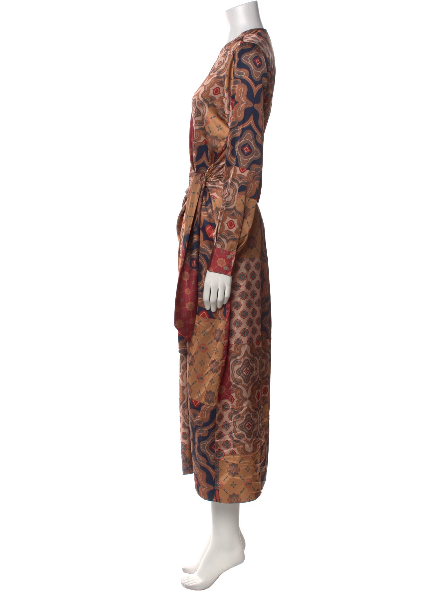 MISA Los Angeles Animal Print Long Dress