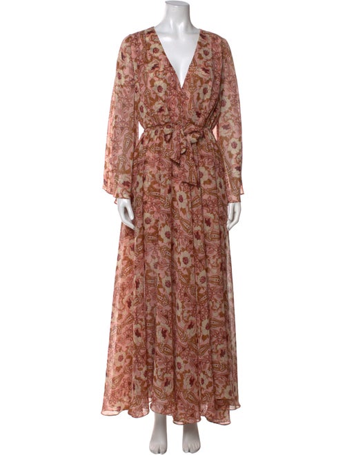 MISA Los Angeles Animal Print Long Dress