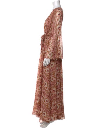 MISA Los Angeles Animal Print Long Dress