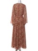MISA Los Angeles Animal Print Long Dress